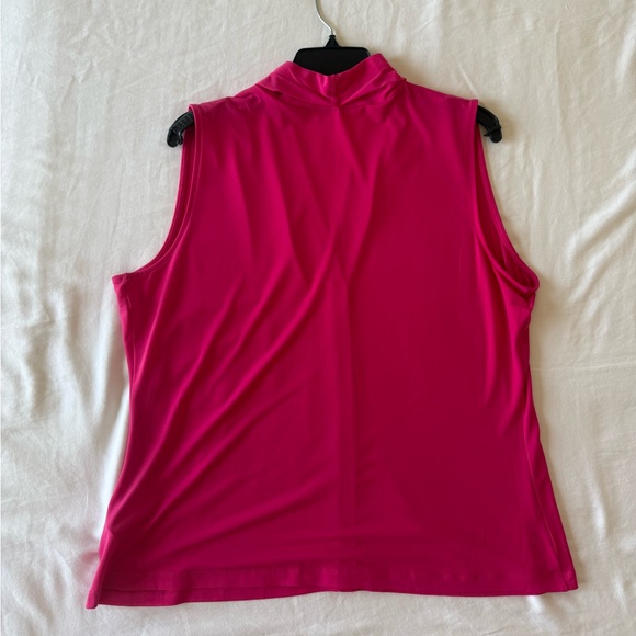 Calvin Klein Fuchsia Sleeveless Blouse XL Worn Once Like New - Picture 10 of 16